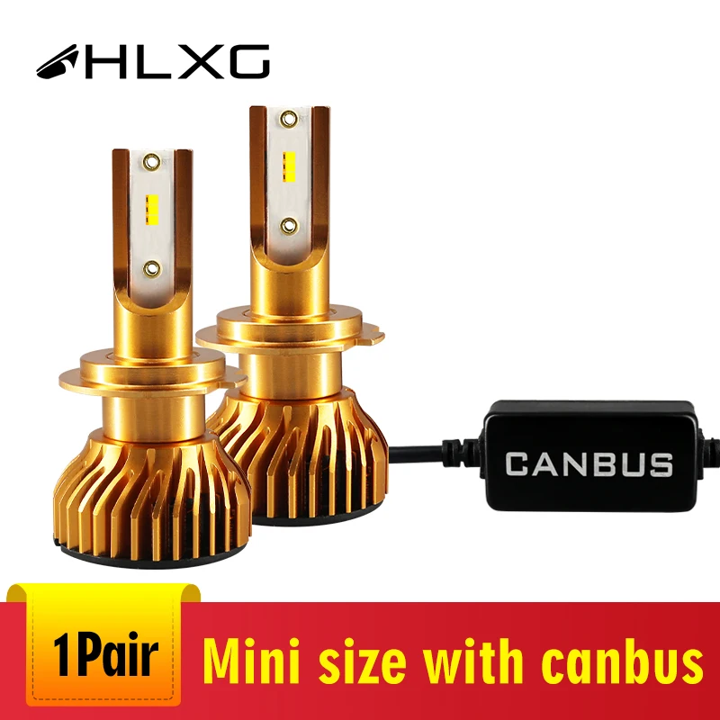 1 пара H7 светодиодный головной светильник с зэс ошибок лампада H4 Canbus автомобилей