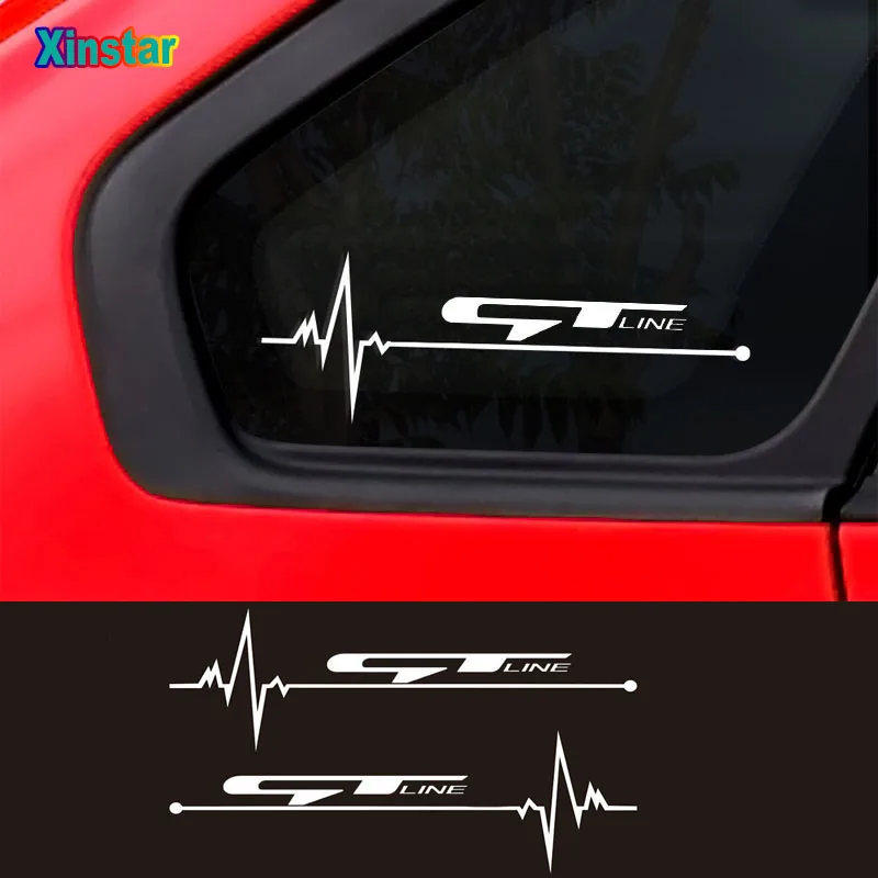 

Наклейки на автомобильные окна для kia GT GTLINE rio x-line sportage R Stinger Venga ceed sorento picanto stonic morning, 2 шт.