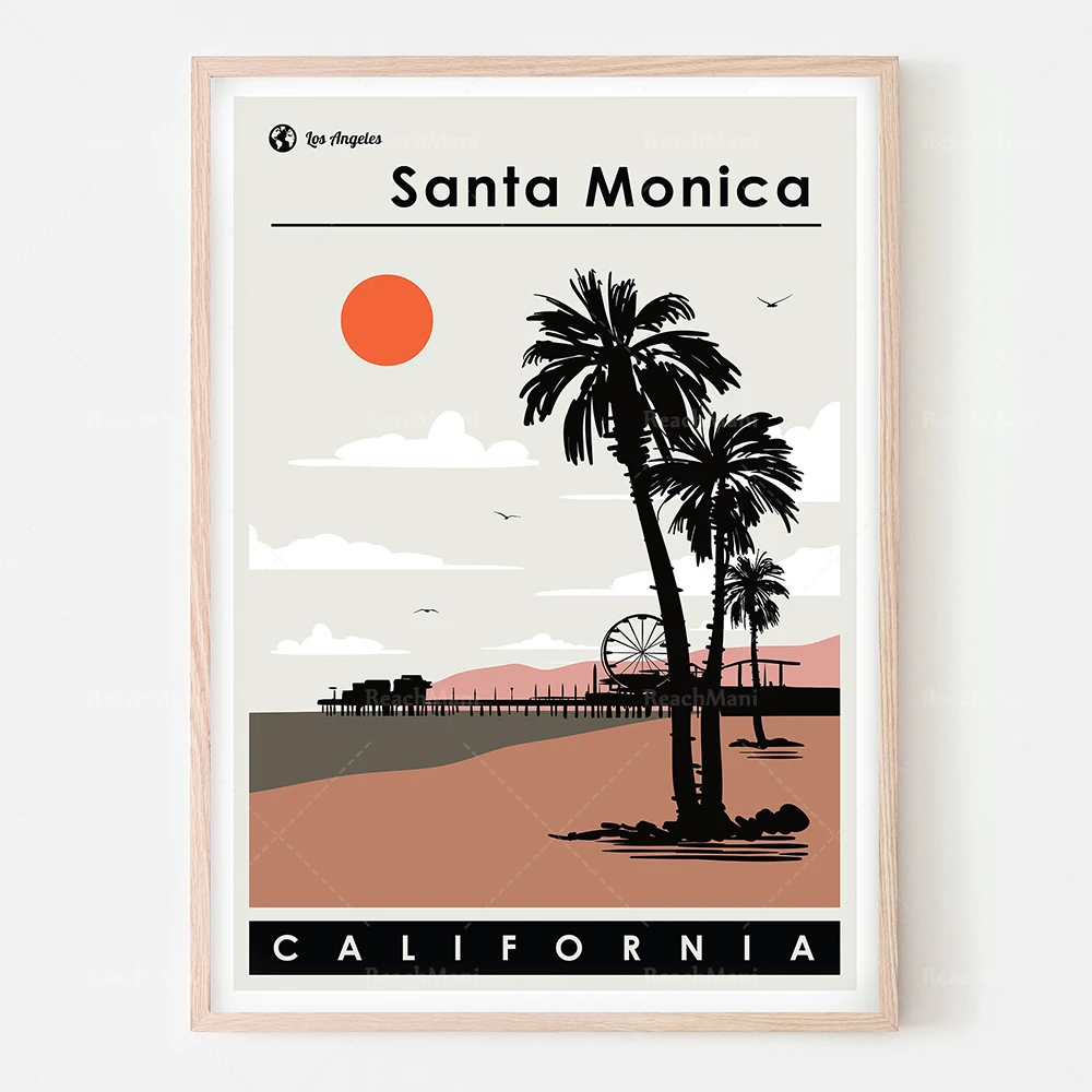 Дорожные плакаты Сан-Франциско Лагуна Ниагара Фолз Чикаго Миллениум парк