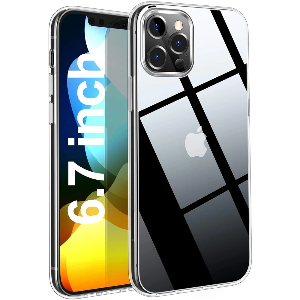 for iphone 12 mini pro ultra thin clear soft tpu shockprrof cover case for apple iphone se 2020 xr x xs max 5 6 7 8 plus couqe free global shipping
