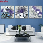 Триптих для алмазной вышивки цветок