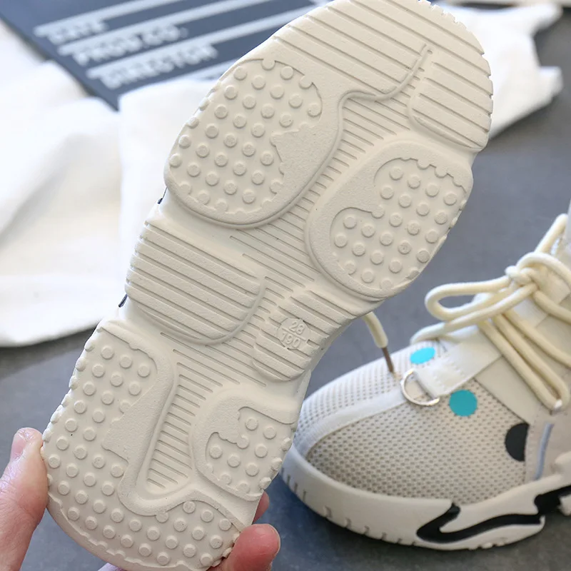 Весенние детские высокие спортивные кроссовки Детские слипоны повседневные для