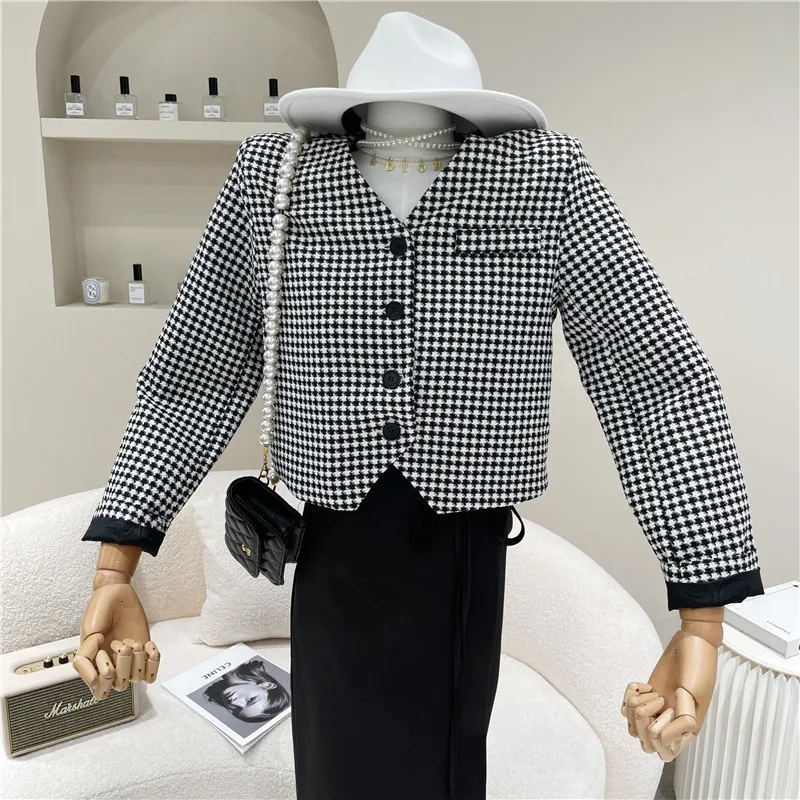 

Women's Spring Summer 2021 Fashion Retro soft long sleeve cardigan casual short jacket