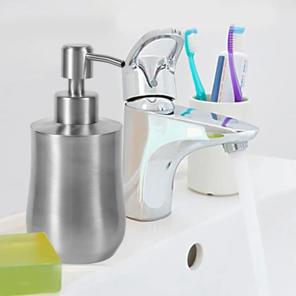 350 мл Нержавеющая сталь дозатор для жидкого мыла Кухня раковина мыло насоса с