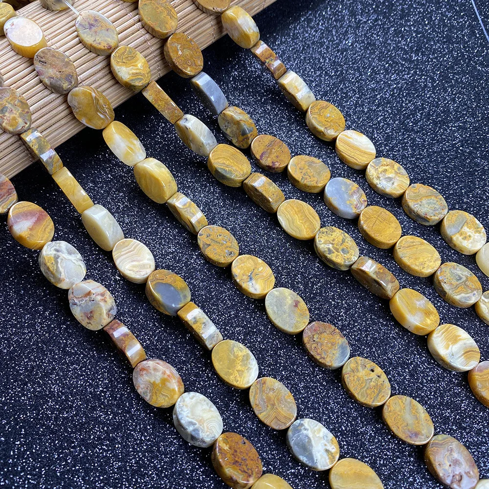 

10 Strands 10x14x5mm Brown Crazy Lace Agate Loose Beads For DIY Jewelry Making Accessories 15.5Inch Boutique Gift