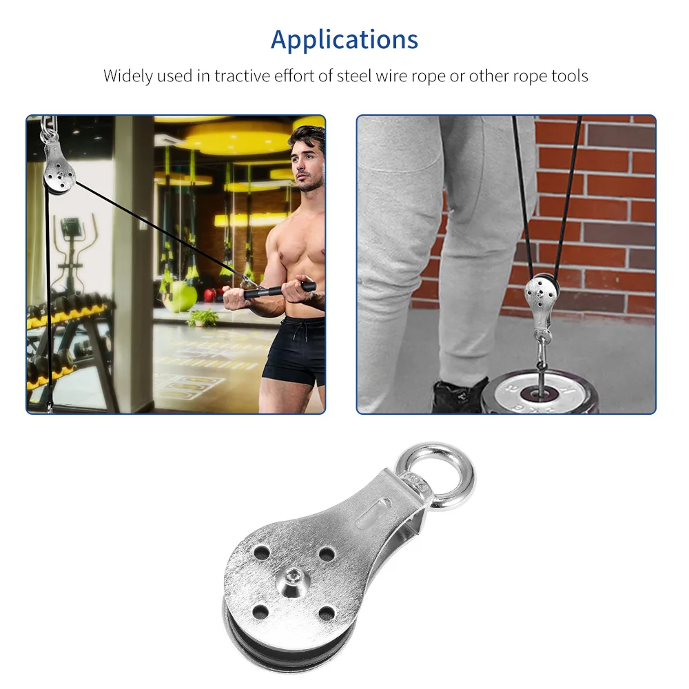 

Подшипниковый подъемный шкив, бесшумный шкив для фитнеса, аксессуары для домашних тренировок в тренажерном зале, беззвучный шкив для фитне...