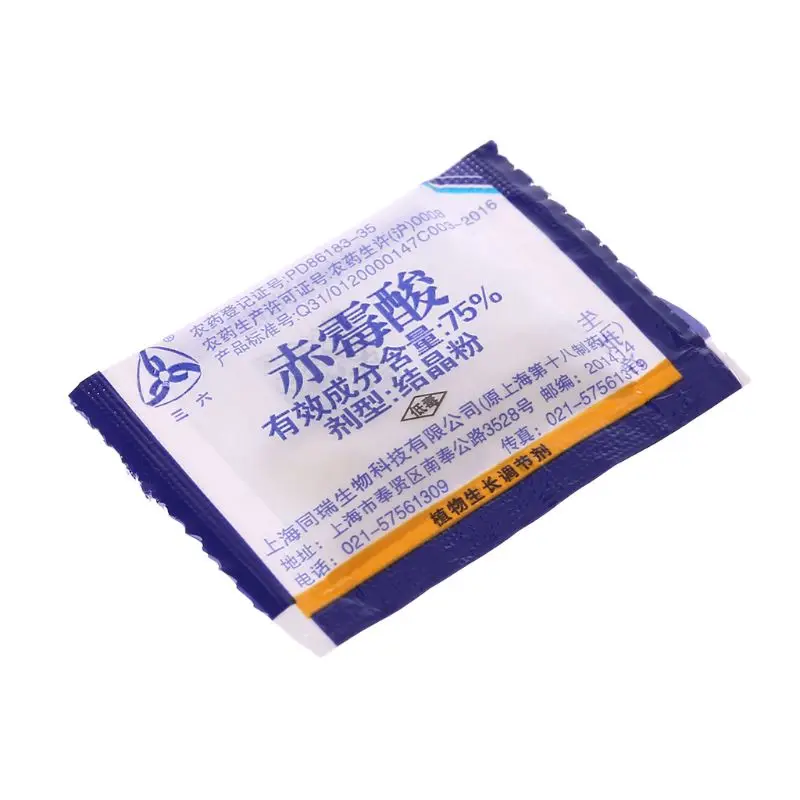 5 шт. садовая гибберлевая кислота GA3 75% водорастворимый белый порошок для роста