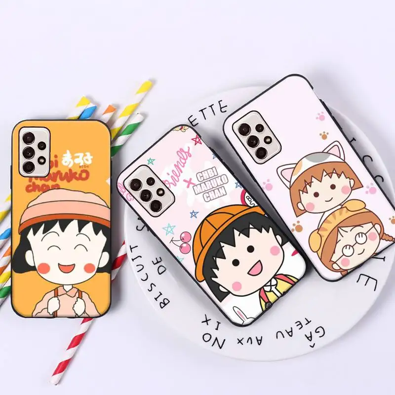 

Japan anime Chibi Maruko-chan Phone Case For Samsung galaxy A S note 10 12 20 32 40 50 51 52 70 71 72 21 fe s ultra plus