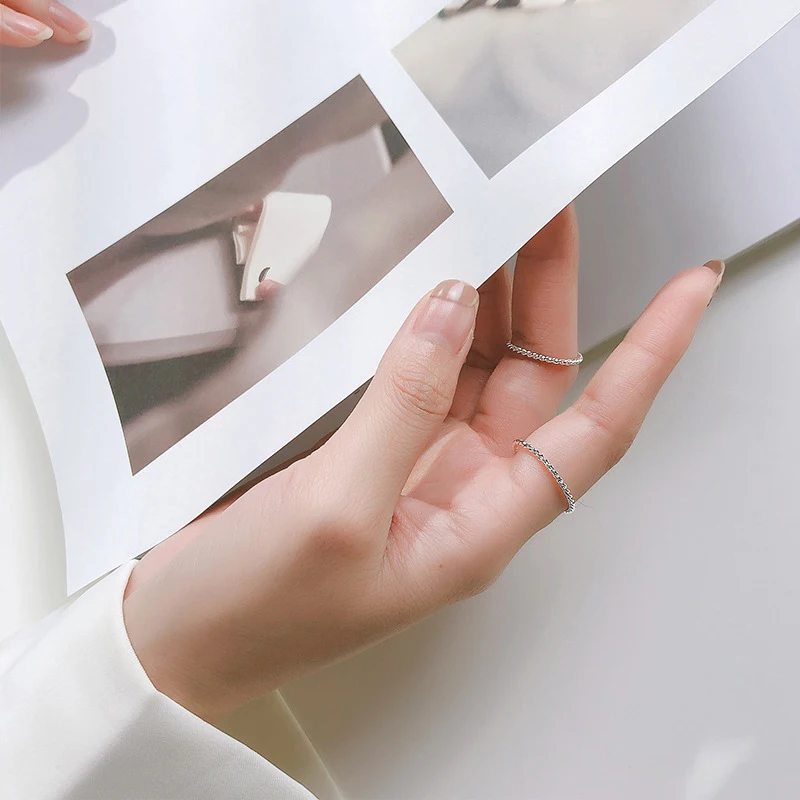 Colusiwei простые минималистичные серебряные тонкие кольца для Для женщин