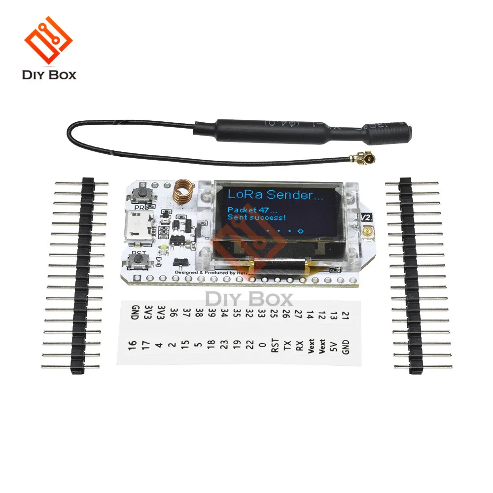 868 МГц-915 МГц SX1276 ESP32 LoRa 0,96 дюймовый синий OLED дисплей Bluetooth wifi Lora комплект 32 модуля IOT макетная плата для Arduino