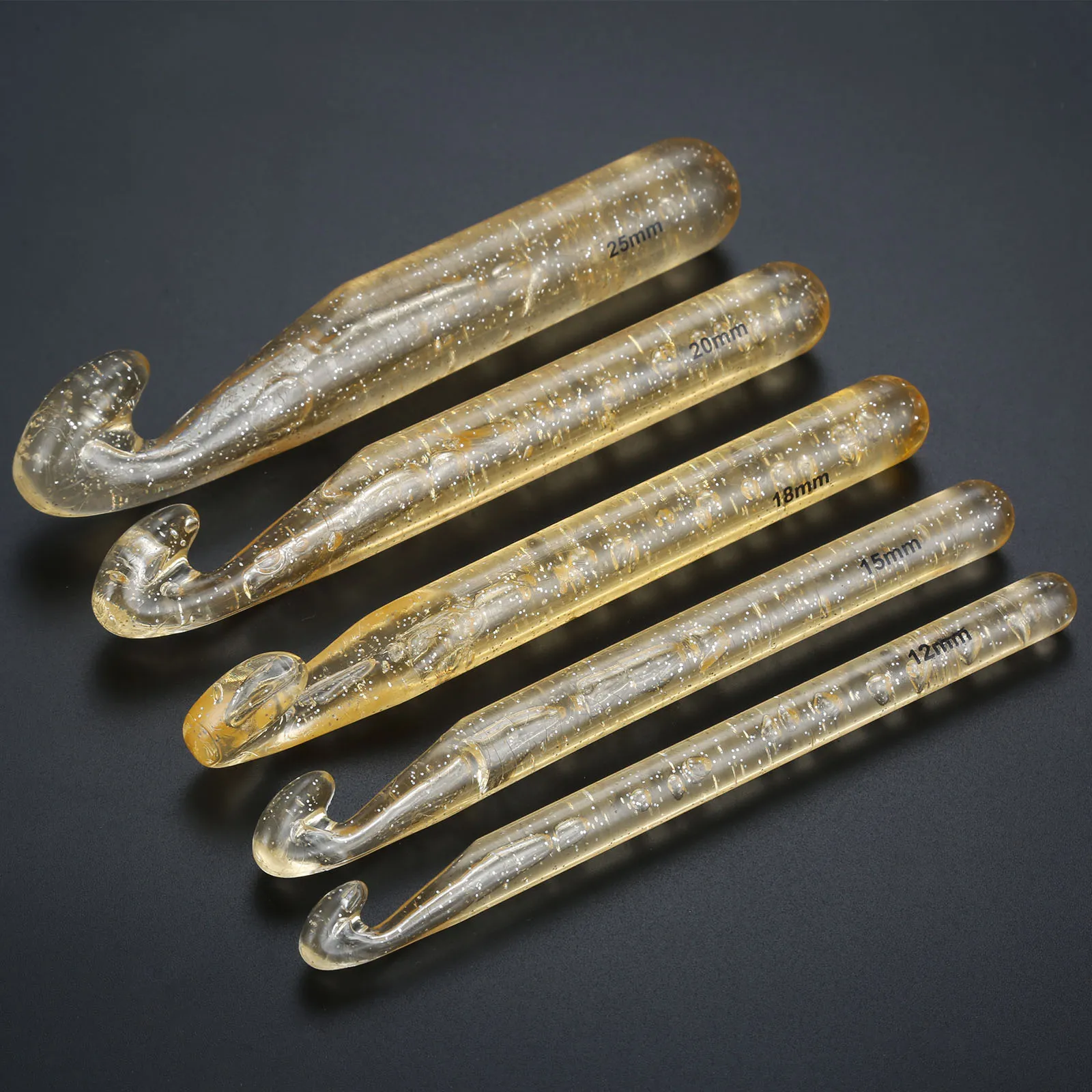 1 шт. пластиковые ручки большого размера ABS прозрачные крючки для вязания крючком