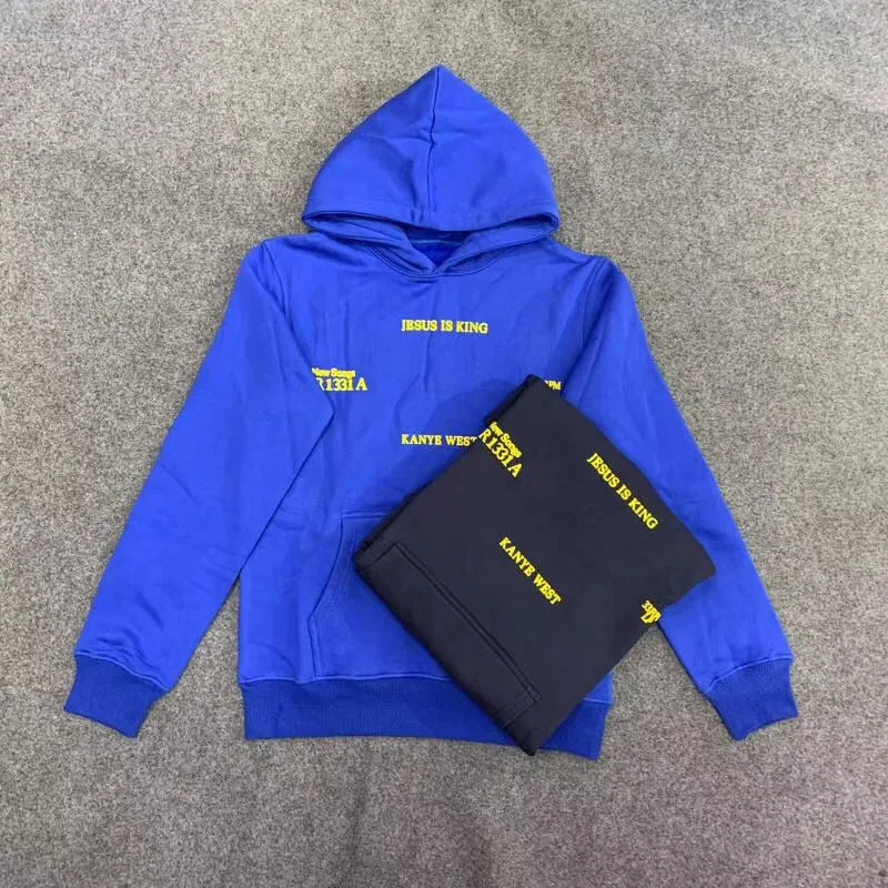 

Jesus is King Kanye West Hoodie Thick Warm 3D Printing Kanye West Jesus is King LA Listening Party Pullover Sweatshirts