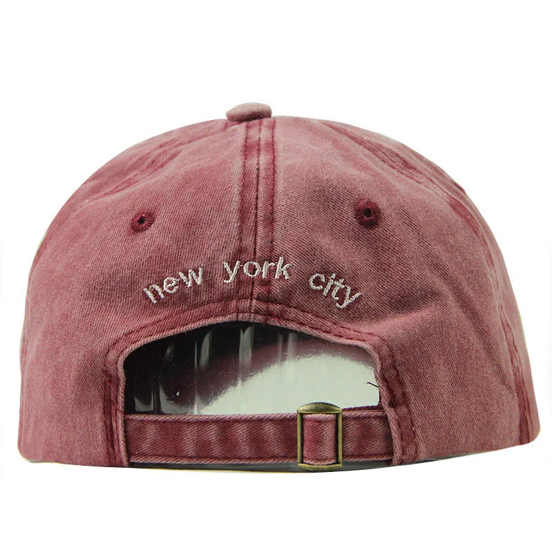 Мужская и Женская Бейсболка черная бейсболка с вышивкой в стиле Нью Йорка