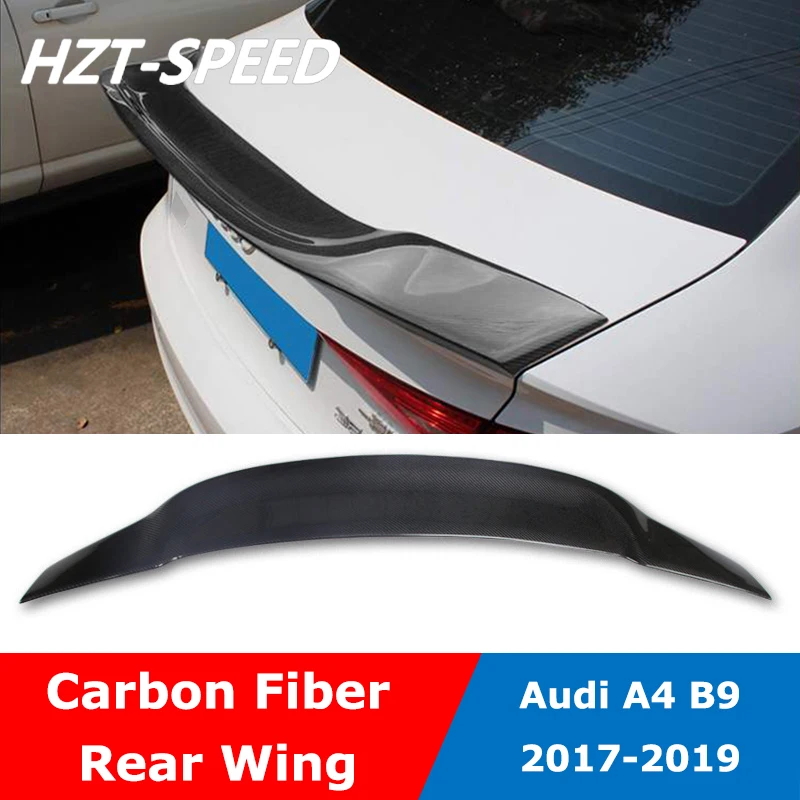 

Стильный спойлер для заднего багажника из углеродного волокна A4 B9 R для Audi A4 B9 2017-2019