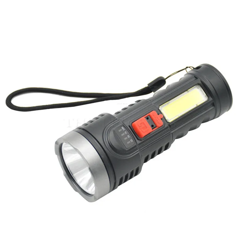 Новейший дизайн XP-G Q5 встроенный Батарея зарядка через USB фонарь COB светодиодный