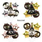 2022 Набор новогодних воздушных шаров, украшение из алюминиевой пленки, воздушный шар с надписью HELLO New Year's Day Christmas Party, праздничный декоративный шар