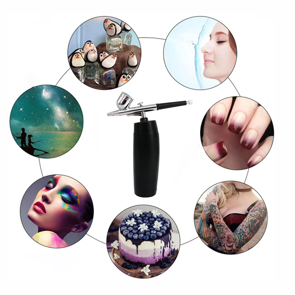 Портативный Аэрограф мини компрессор набор для распыления краски пистолет