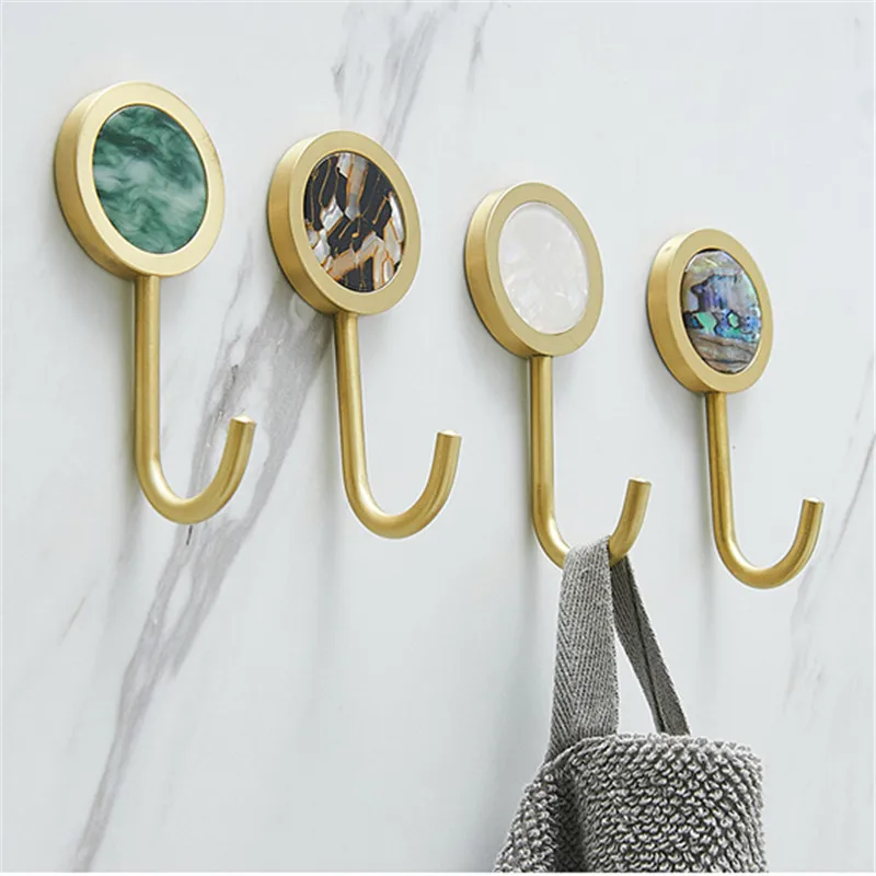 WLZY креативные Твердые латунные крючки для халата настенная вешалка одежды