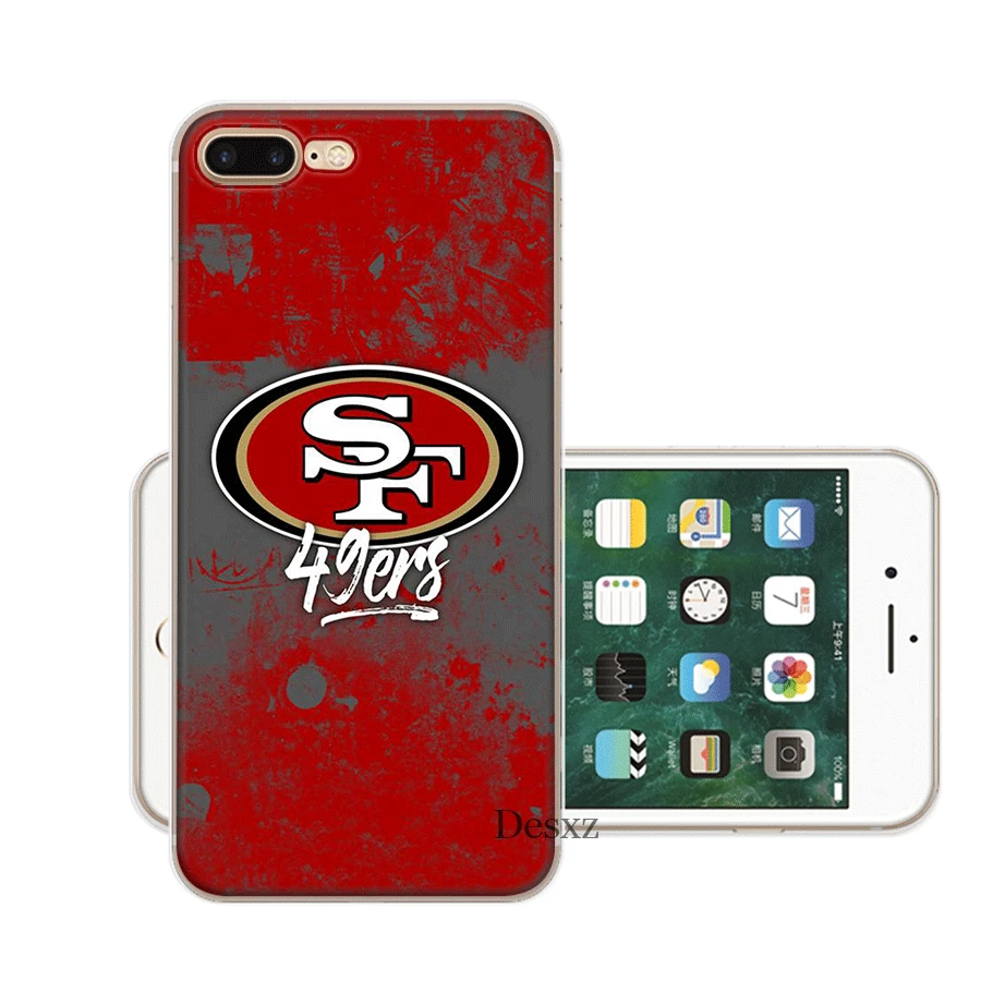 Чехол для мобильного телефона iPhone Apple XR X XS Max 6 6s 7 8 P Lus 5 5S SE Shell San Francisco 49ers защита Мода