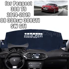 Коврик для защиты приборной панели от светильник, Накладка для приборной панели, настольное покрытие, коврики для Peugeot 308 T9 2014-2019 308 308sw 308GTI SW GTI