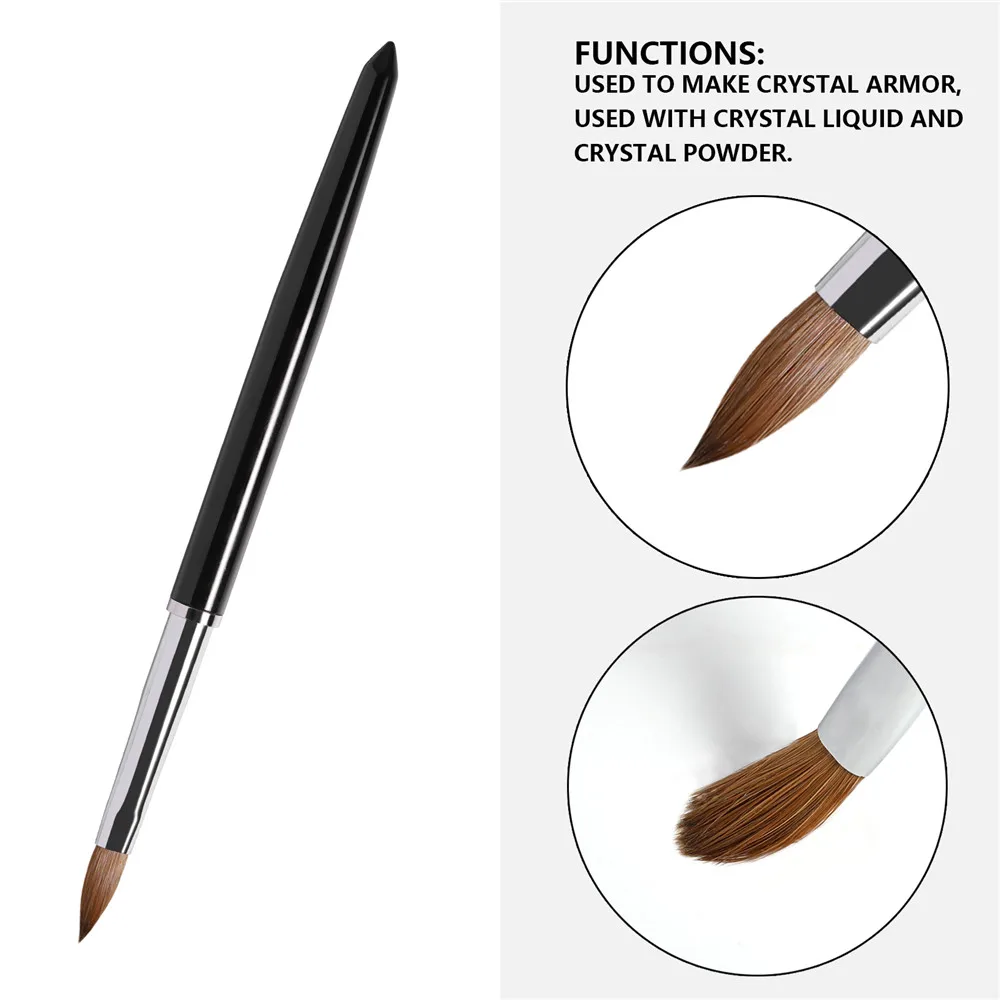 Кисти акриловые для маникюра и педикюра набор кистей нейл-арта с УФ гель-лаком