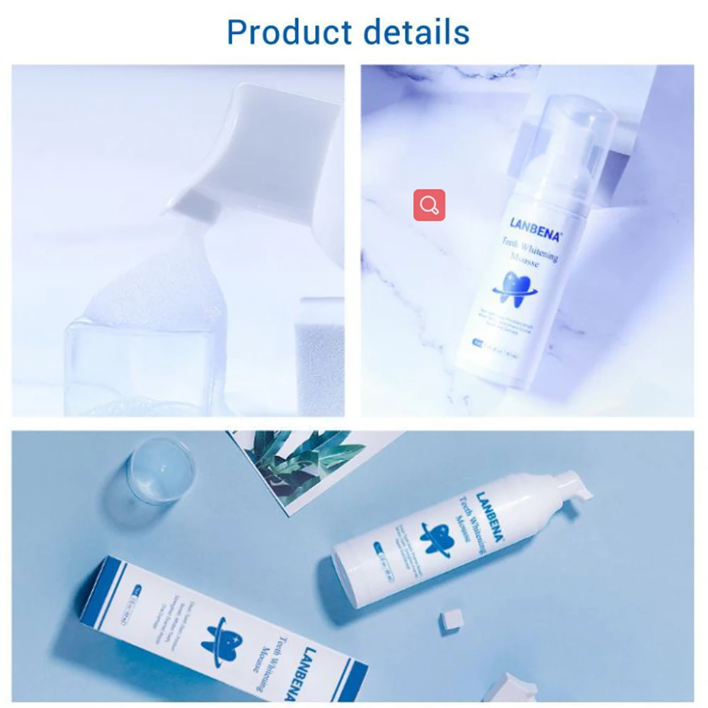 

Teeth Whitening Mousse Toothpaste Tooth-Cleaning Fresh Shining Dental Oral Hygiene Tooth White Removes Plaque Stains Bad Breath