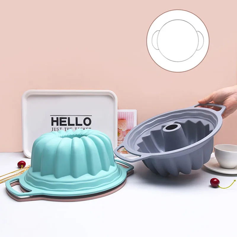 

Silicone Cake Molds Round Shaped Muffin Bread Bakware Moulds Kitchen Cooking Cake Cookie Maker DIY Baking Tools