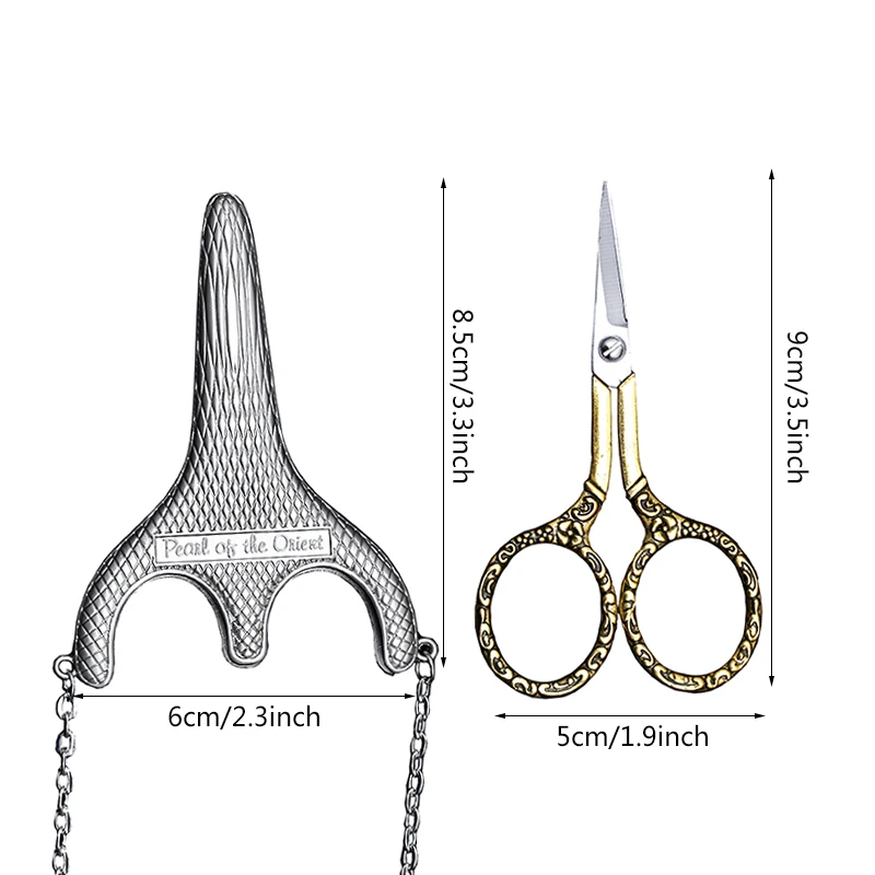 MIUSIE Ретро изысканные винтажные ножницы ручной работы из нержавеющей стали