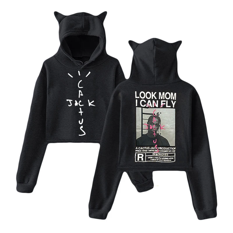 

Модная уличная одежда с принтом в стиле хип-хоп, толстовка с капюшоном С КАКТУСОМ и Джеком, женские двусторонние толстовки с логотипом «Mom I ...