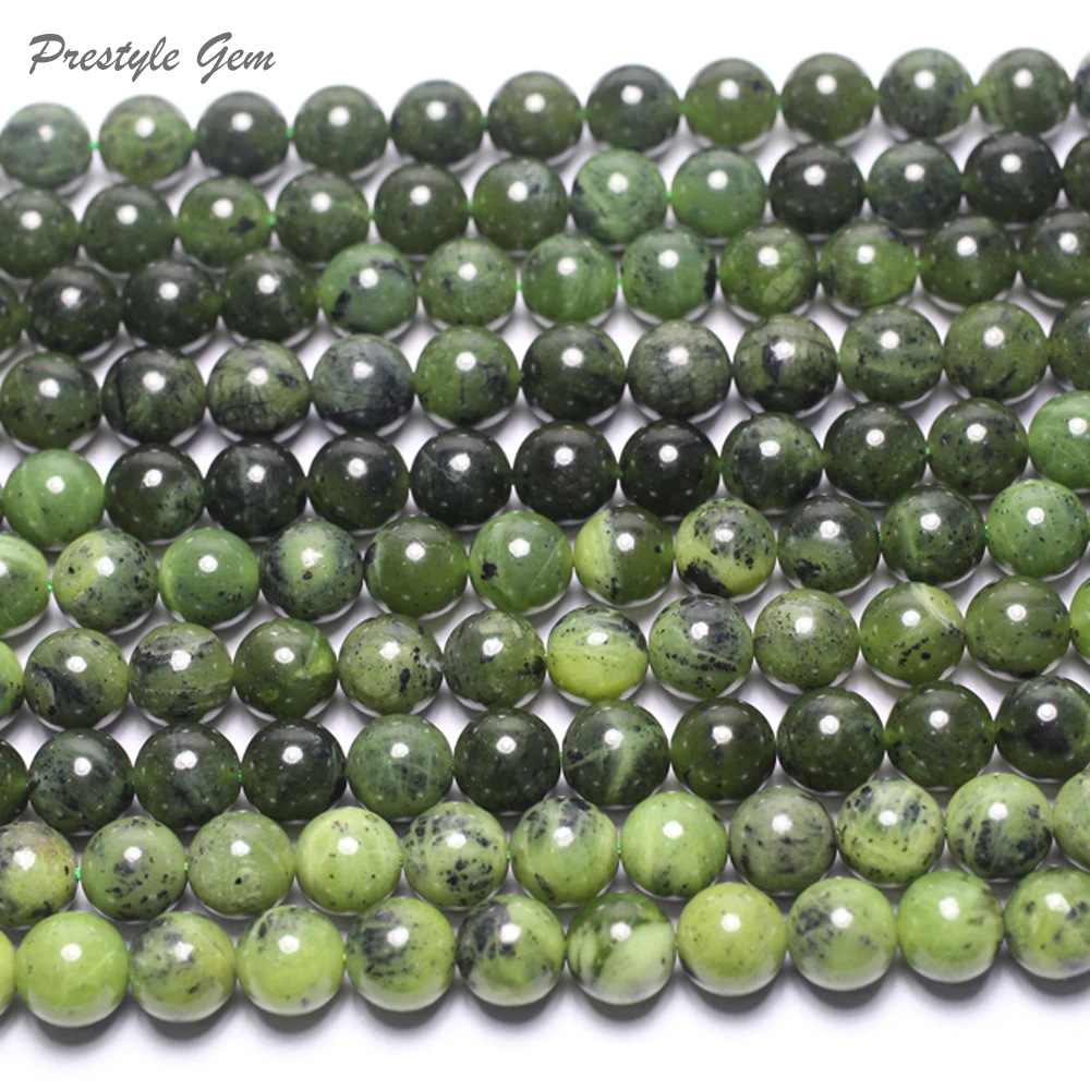 Бесплатная доставка (1 нитка/комплект) натуральный сорт 9 5-10 мм канадский нефрит