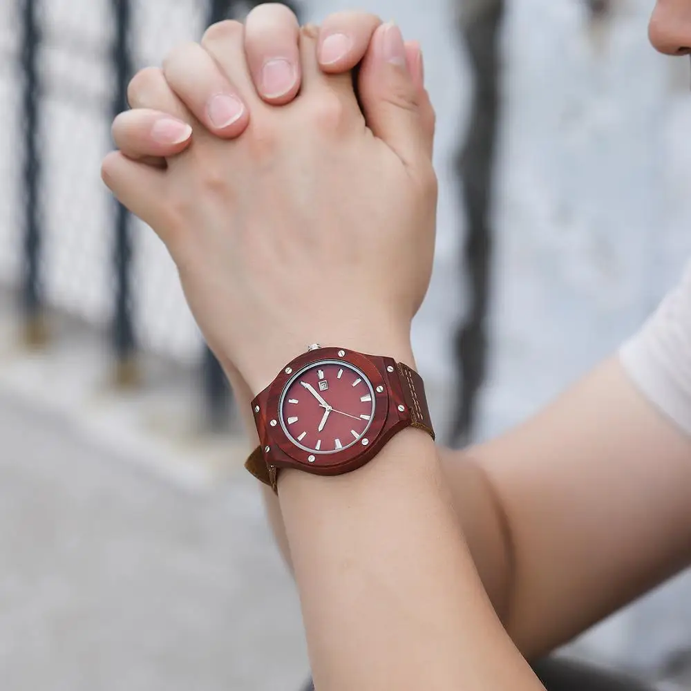 

Fashion Zebra Pattern Wooden Watches Quartz Gift Hand Watch For Women Men Retro Simple Waterproof Leather Wood Wristwatch