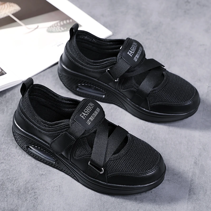 2021 Summer Women Tennis Shoes Platform Breathable Casual Sneakers Women's Fashion Chunky Sneakers Air Cushion Ladies Zapatillas