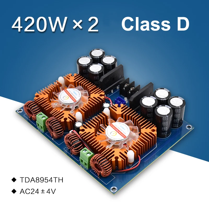 2*420 Вт tda8954-го класса AD плата усилителя мощности для сцены двухканальный стерео