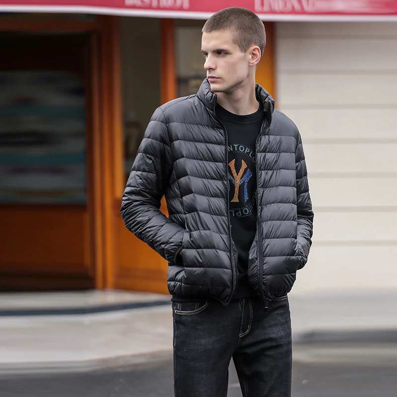 

Men's White Duck Down Jacket Warm Hooded Thick Puffer Coat Male Casual High Quality Overcoat Thermal Winter Parka 3xl Promotion
