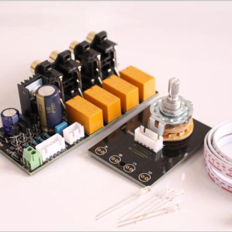 O входной переключатель сигнала релейная плата усилитель платы RCA для динамиков |