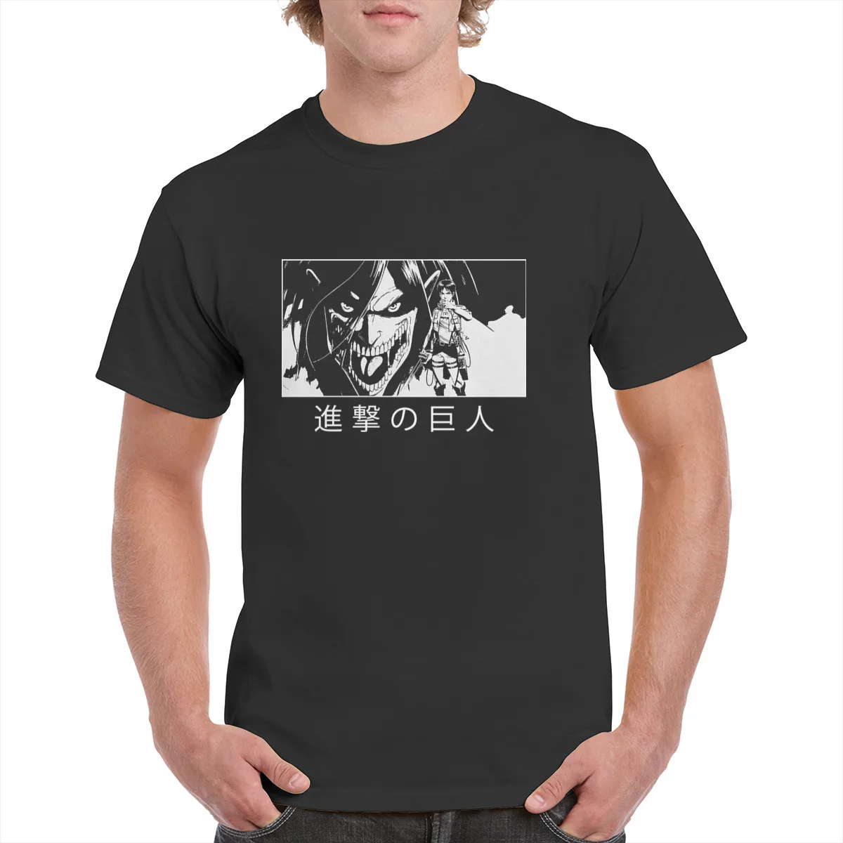 

Attack On Titan Levi Ackerman Graphic t shirt Cotton Harajuku Anime Shingeki no kyojin Top SNK Oversized Tee Female/Man