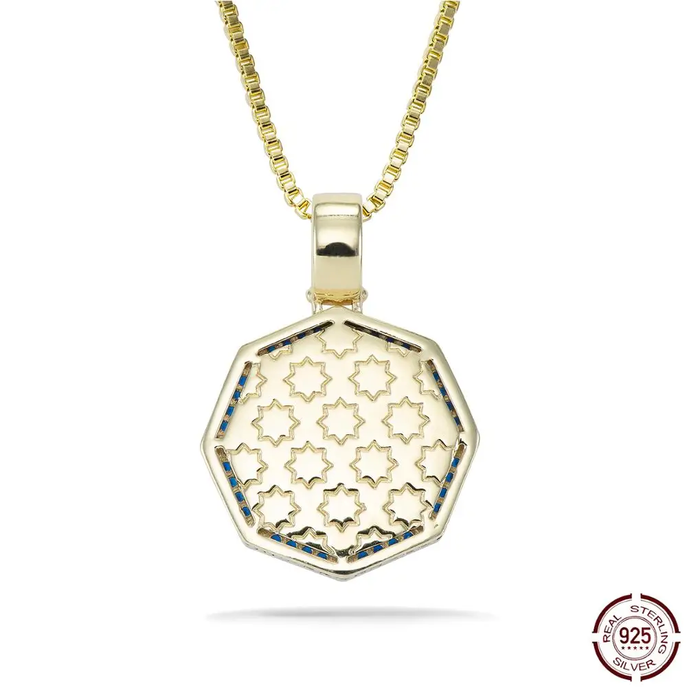 

CHENZHON Flower Style Pendants Necklaces For Men Women Iced Out Paved Cubic Zirconia Top Quality Fashion Jewellery Box