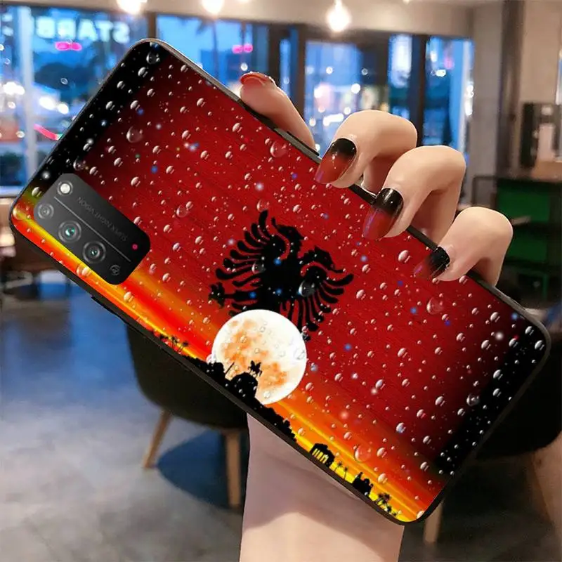 Чехол для телефона с флагом Албании Huawei Honor 30 20 10 9 8 8x 8c v30 Lite view 7A pro | Мобильные