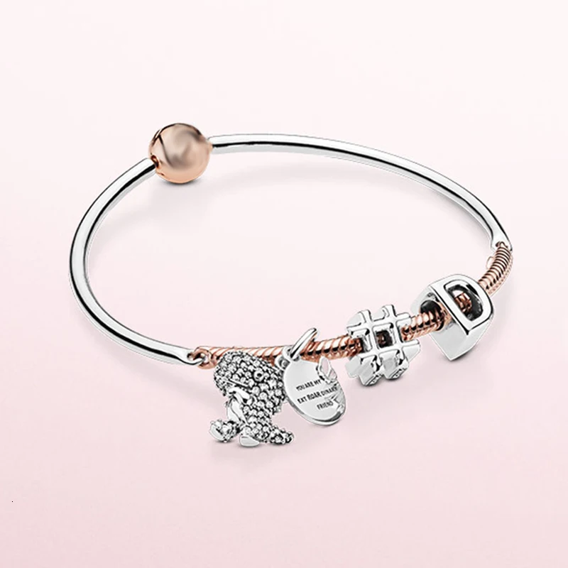 

2020 Anniversary Of New High-quality 925 Sterling Silver Charm Beads pan Bracelet For Women Halloween Gifts