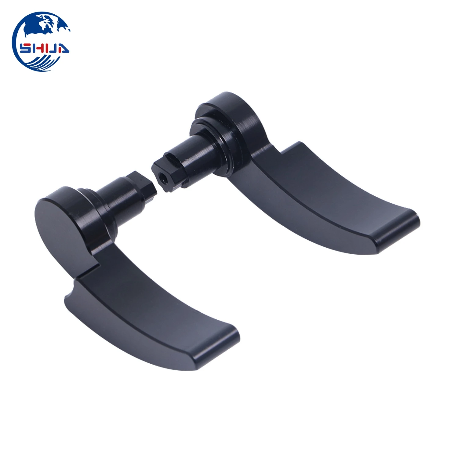 2 шт. мотоциклетные черные сума Рычажный фиксатор ручка для крышки Алюминий Harley