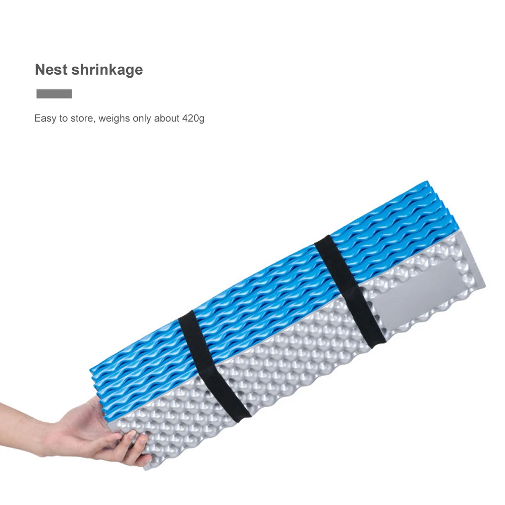 185*56cm Outdoor Picnic mat Moistureproof Camping Mattress pad Aluminum Film Folding Egg Slot Yoga Ultralight IXPE+EVA | Спорт и