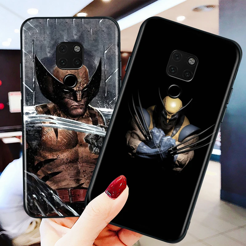 

Marvel hero Wolverine for huawei Mate 10 20 30 40 Lite Pro X Lite RS Plus TPU Black Phone Case