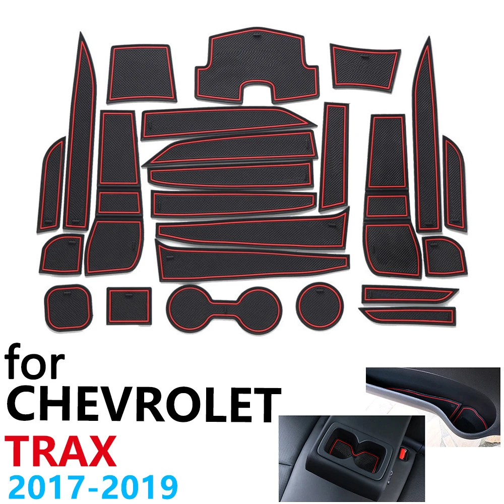 Противоскользящий резиновый коврик для подстаканника двери Chevrolet Trax Tracker Holden MY17