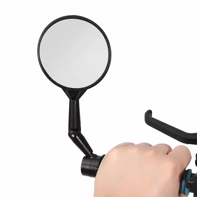 

Bicycle Rear View Mirror Bicycle Accessories Handlebar Rearview Mirror Rotate Wide-angle Adjustable Left Right Mirror