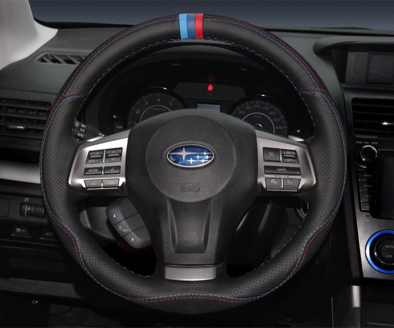 

DIY кожа шитье вручную руль Крышка для Subaru XV