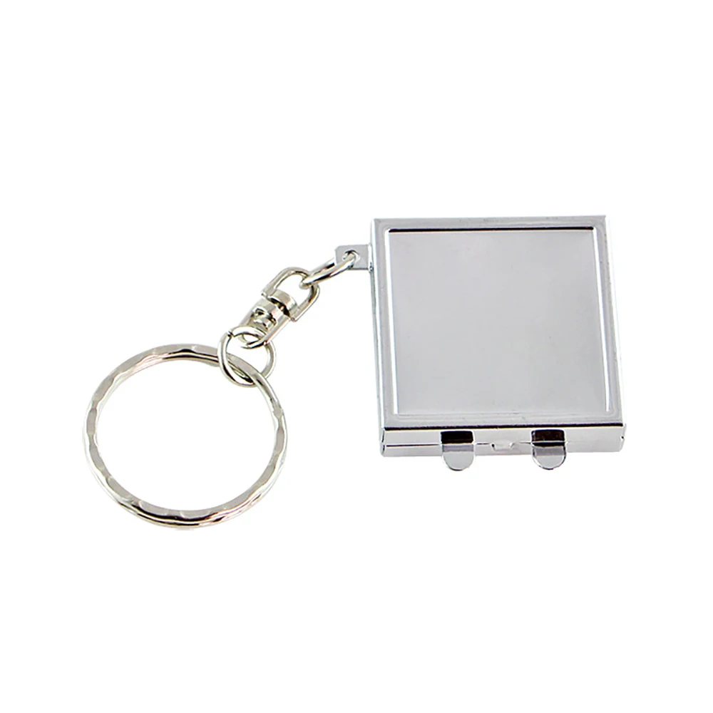 1 шт. портативное складное зеркало для макияжа брелок ключей карманное