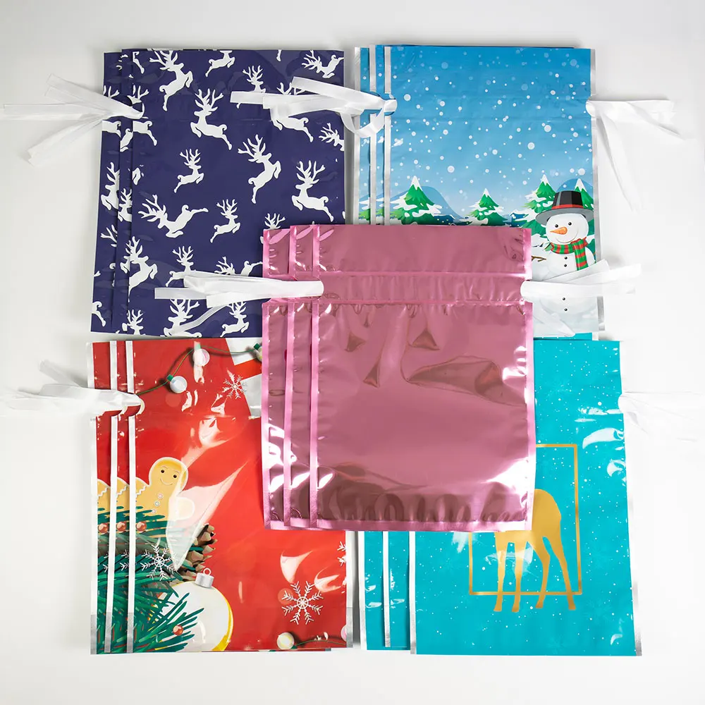 

Mintiml One-Tug Bags Christmas Bag Drawstring Gift Bag Set Holiday Party Favors For Christmas Holiday Candy Bag