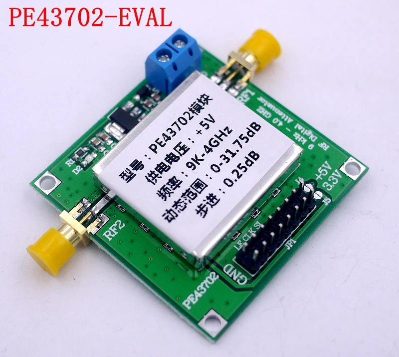 

PE43702 9K~4GHz 0.25dB step accuracy 31.75dB digital RF attenuator module