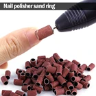 100 шт. шлифовальные ленты для ногтей файл для УФ-гель для акрилового лака для электрическая машинка для обработки ногтей Nail Drill 80 #120 #180 #