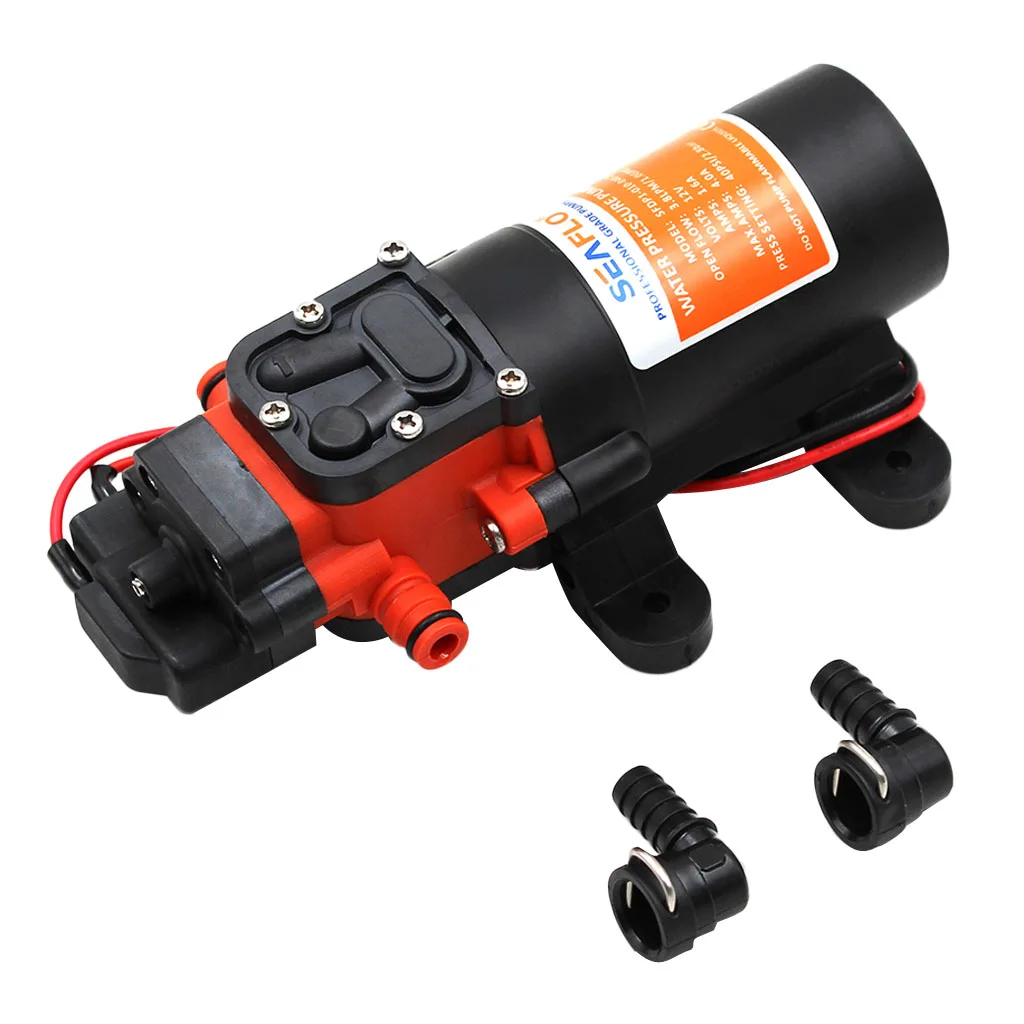 

12V Boat Water Pump Diaphragm Water Pressure Pump 1.2 GPM 35PSI Self-priming Water Pumps For RV Caravan Marine Yacht Motorhome